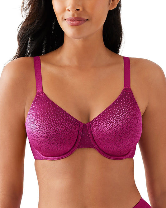 Wacoal Back Appeal Jacquard Underwire Bra 36C Carnevale Pink