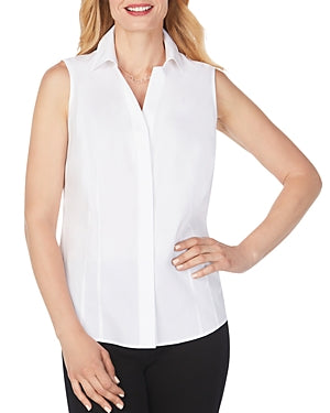 Foxcroft Taylor Sleeveless Non-Iron Shirt Size 12