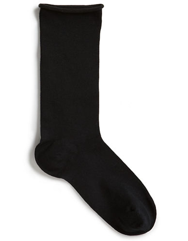 McGregor Bamboo Rayon Flat Knit Socks - Black