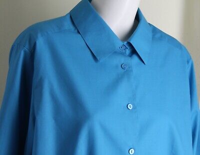 Foxcroft Turquoise Dress Shirt