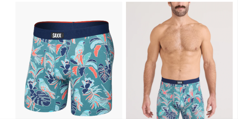 SAXX Island Tropics Seascape Vibe Xtra Soft Fly Boxer Brief  SXVX24F-ITS
