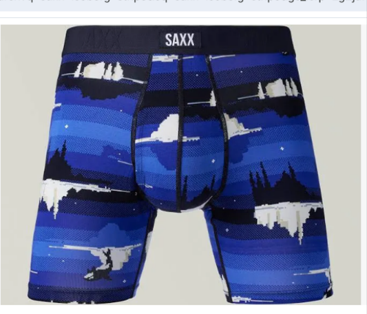 SAXX Iceberg Stripe Vibe Xtra Boxer Briefs Fly  SXVX24F-ISB