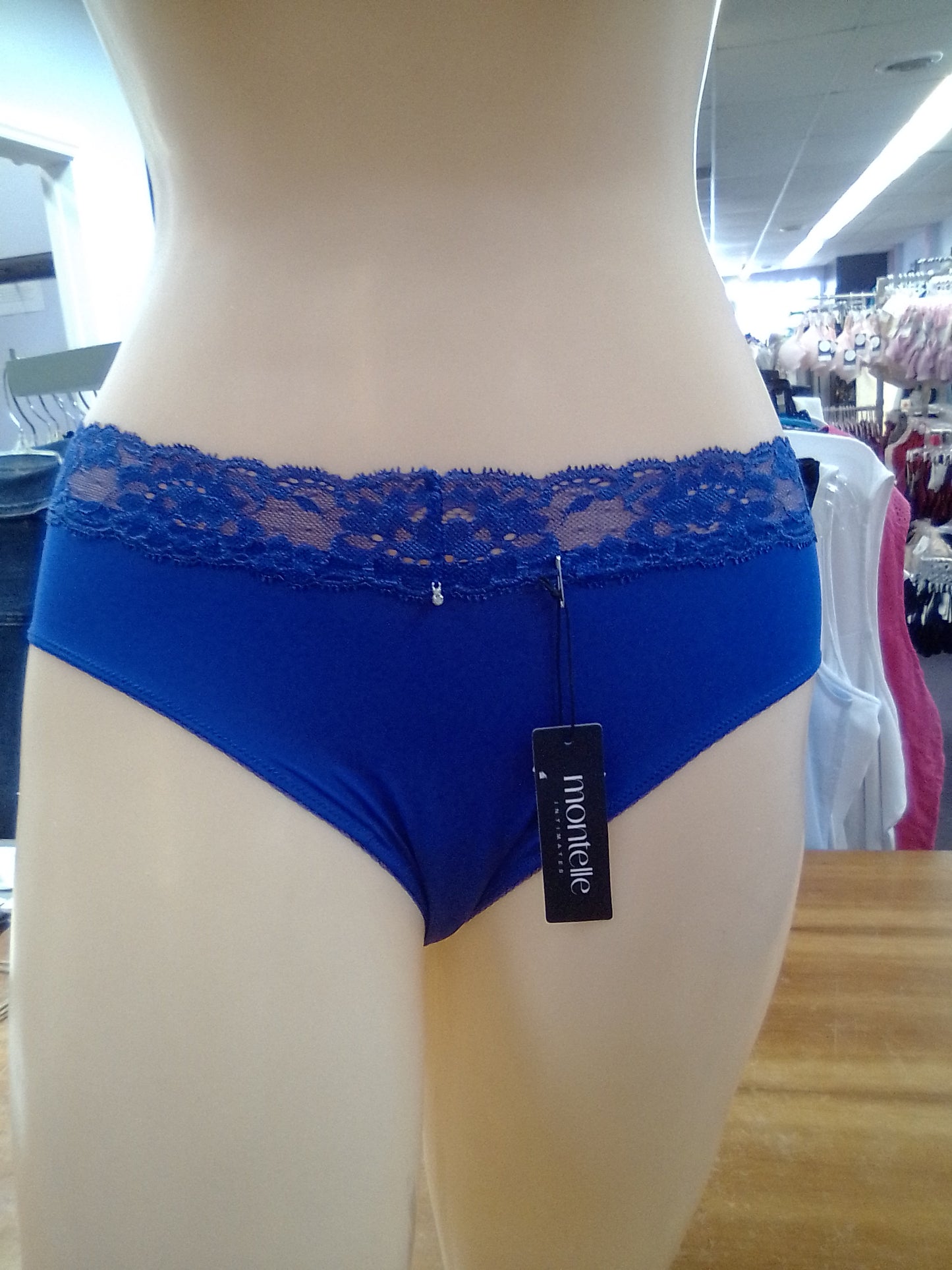 Montelle Intimates Lace Trim Brief Panties