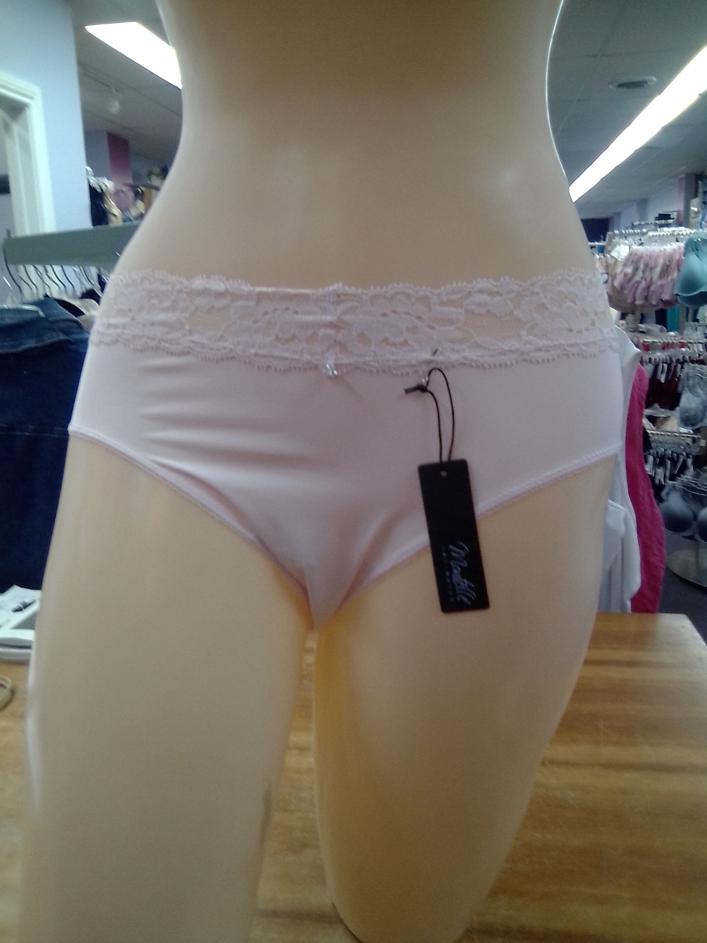 Montelle Intimates Lace Trim Brief Panties