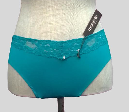 Montelle Intimates Lace Trim Brief Panties