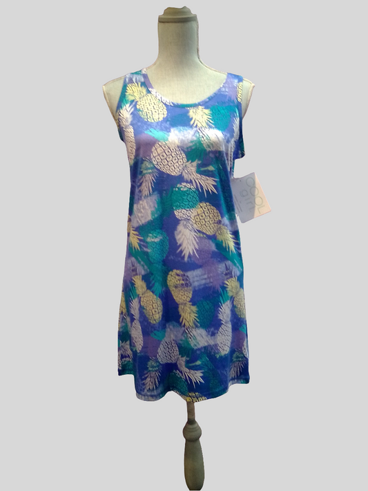 Cool Girl Tank Sleep Shirt - Pineapple print