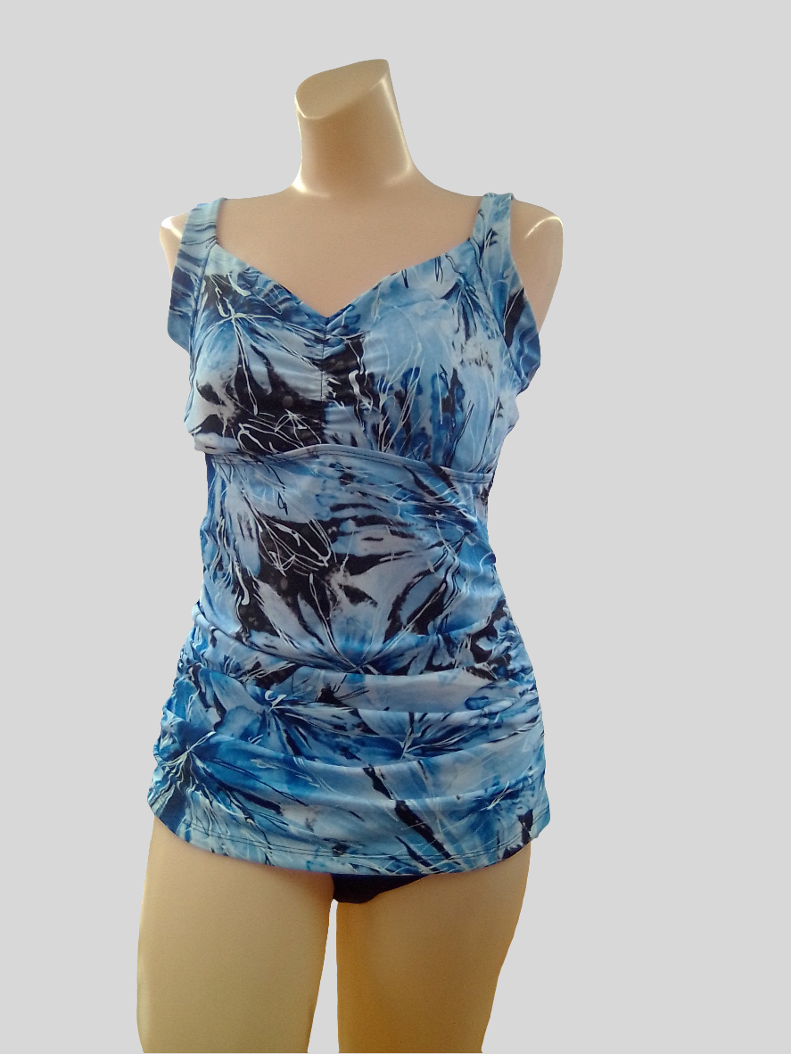 Karmilla Tankini top printed with underwire