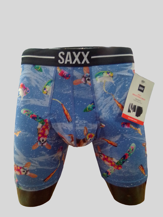 Saxx Haute Doggers-Sail Blue Volt Breathable Boxer Briefs - SXBB85-HAD
