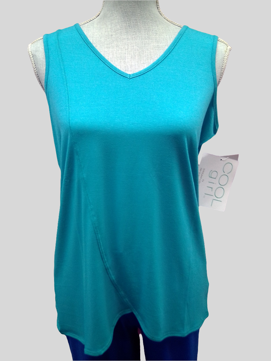 Cool Girl Liberty Love Tank Top - Teal