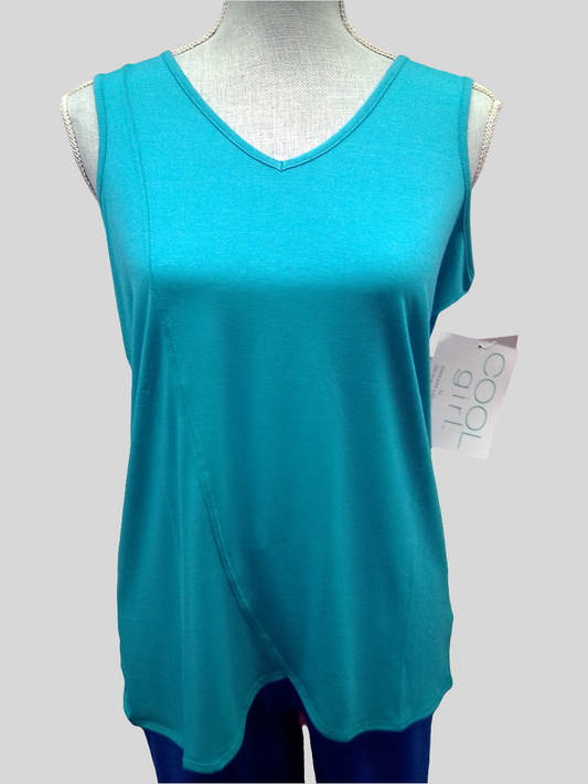 Cool Girl Liberty Love Tank Top - Teal
