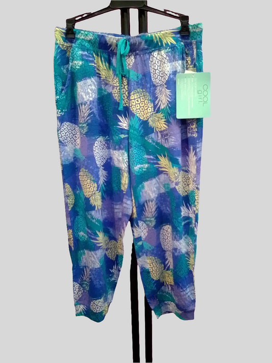 Cool Girl Pineapple Capri Pant