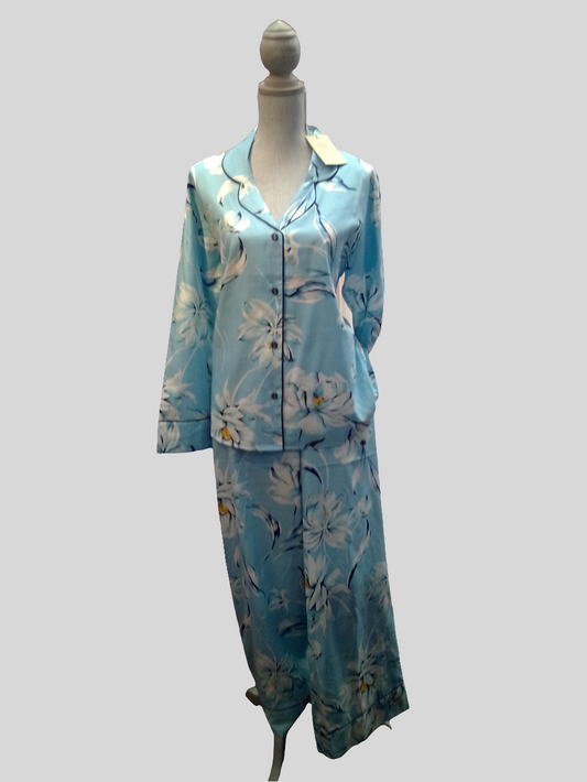 Cyberjammies, Madelyn Womens Floral Print Wide Leg Pyjama Set