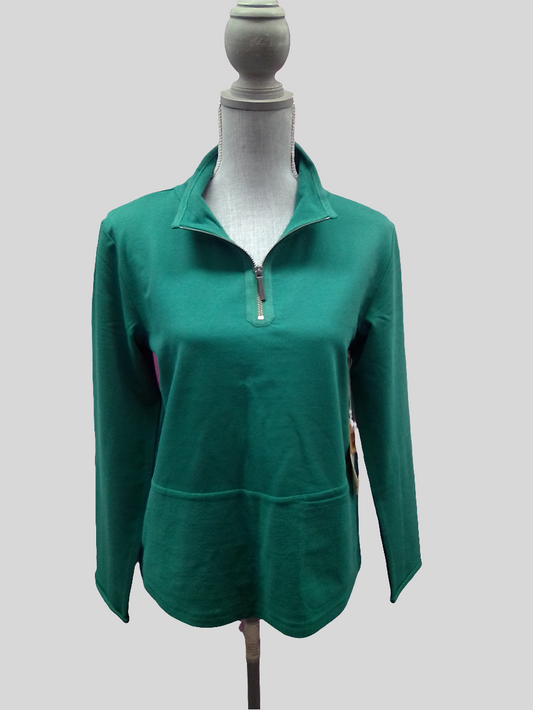 Escape Quarter Zip Pullover - Emerald