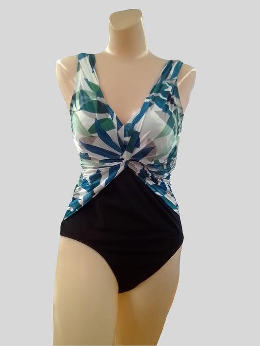 Christina One Piece V Neck with a Twist