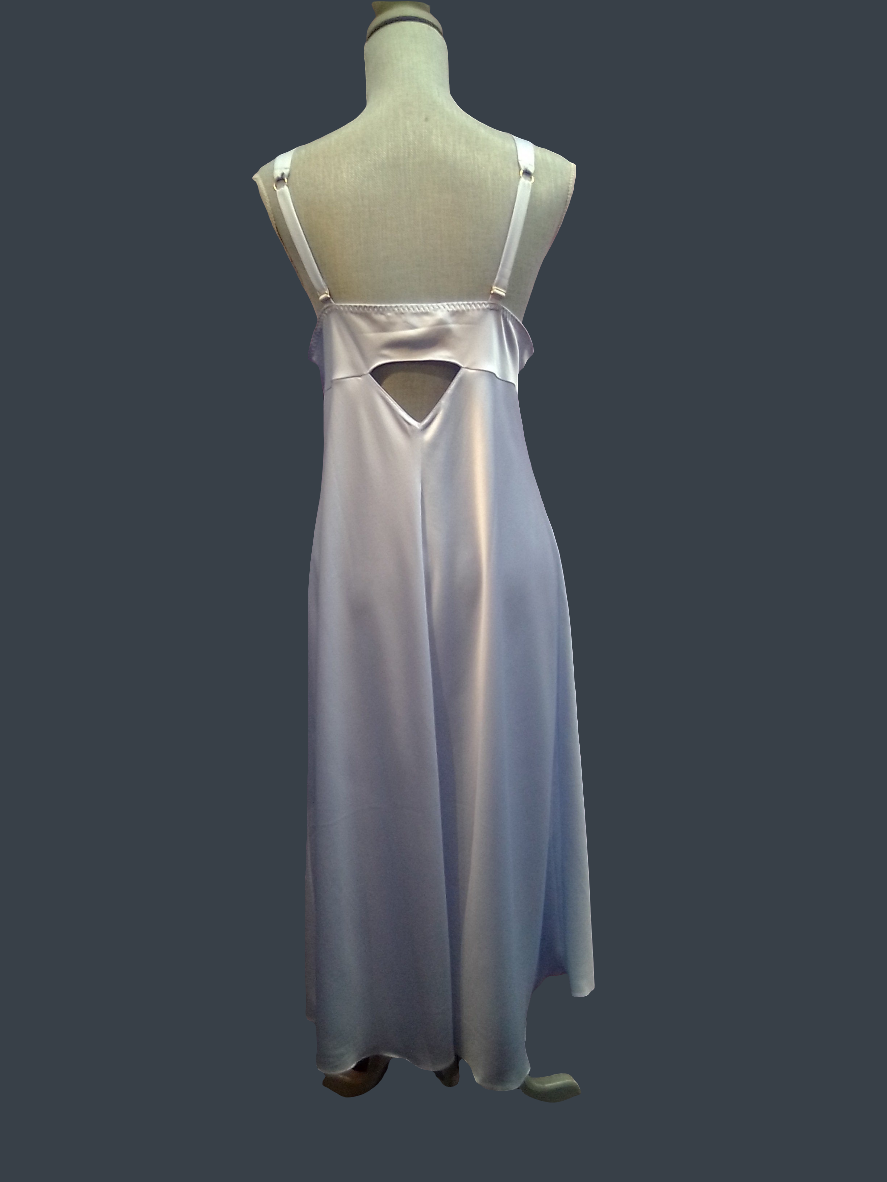 Montelle's Rya Collection Smooth Satin Long Gown - Wisteria