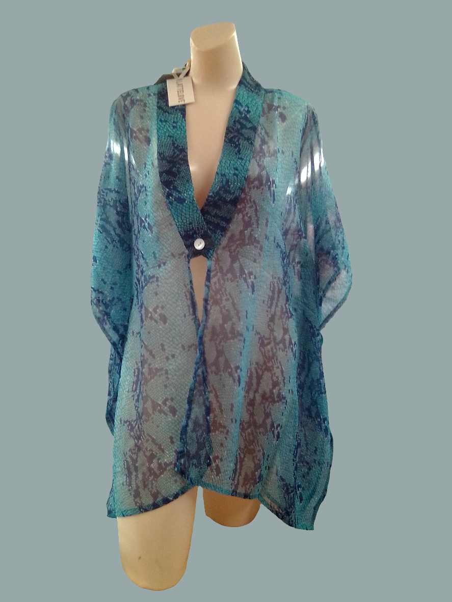 Lattelove Chiffon Poncho Cover Up