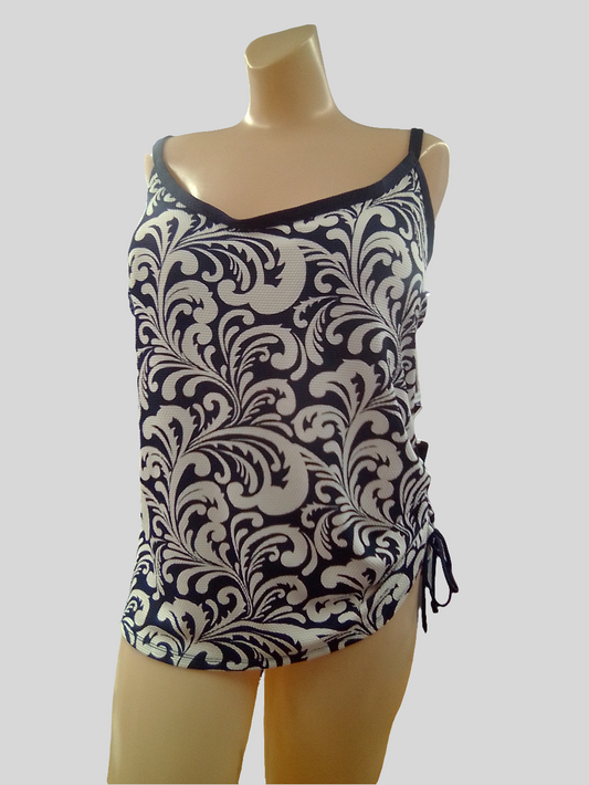 Beach House Plus Swim Sea Spray Bridget Tankini Top