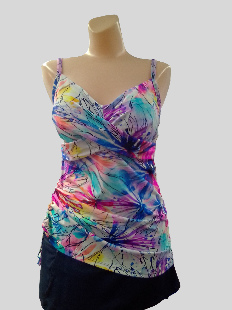 Karmilla Abstract Tankini Top