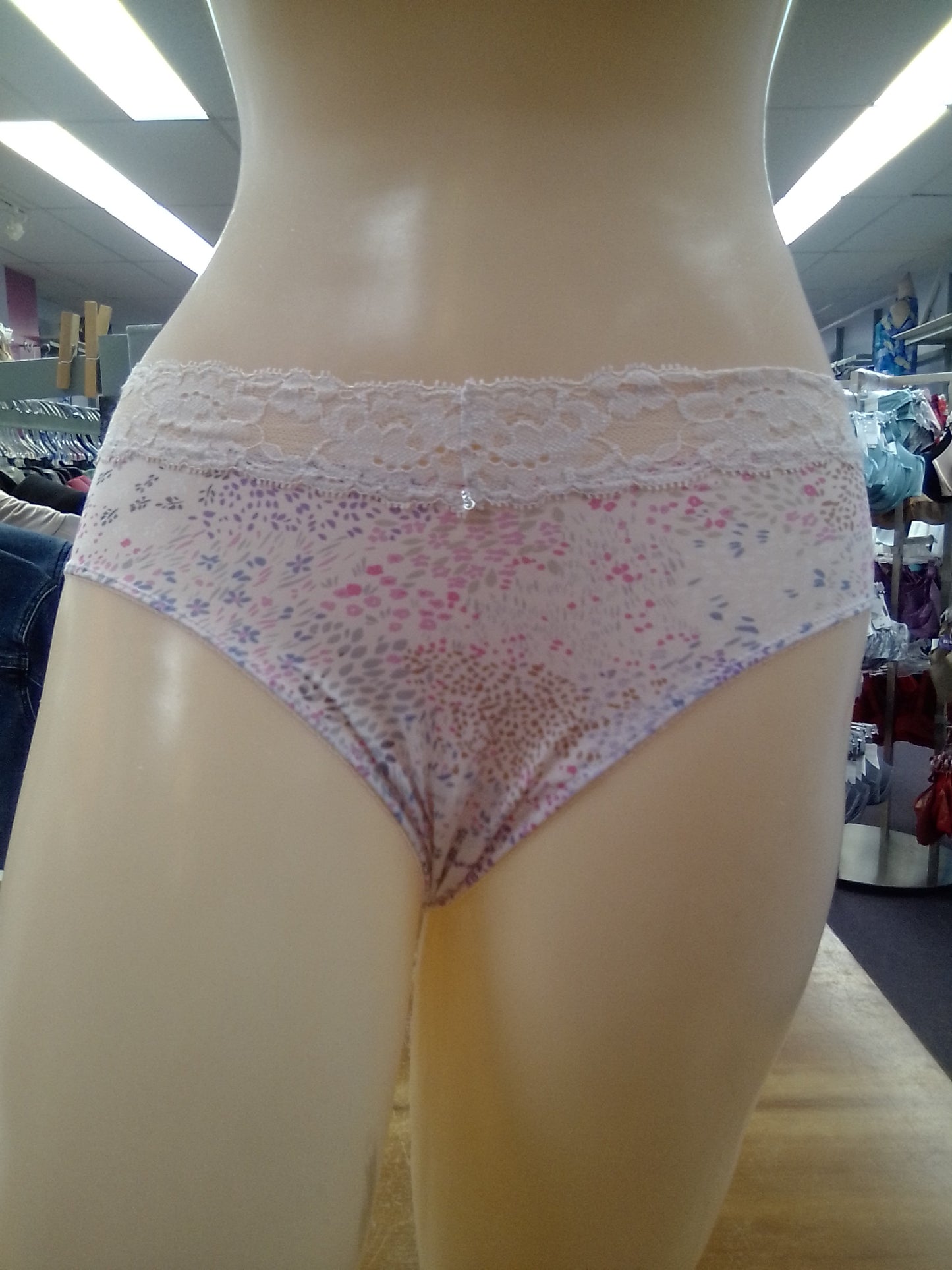 Montelle Intimates Lace Trim Brief Panties