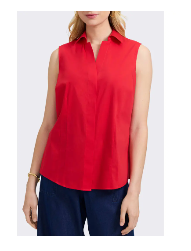 Foxcroft Taylor Sleeveless Non-Iron Shirt Size 10