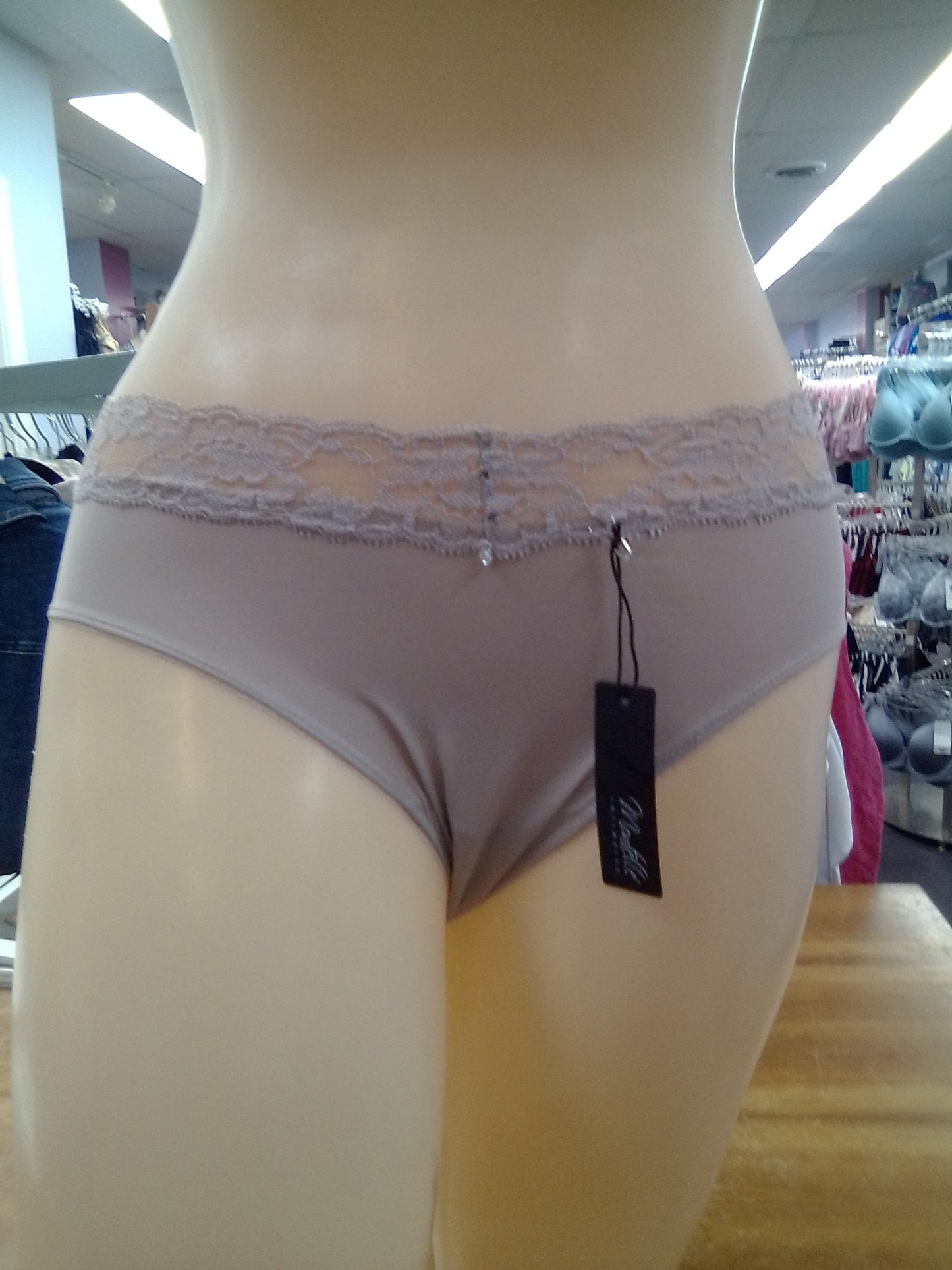 Montelle Intimates Lace Trim Brief Panties